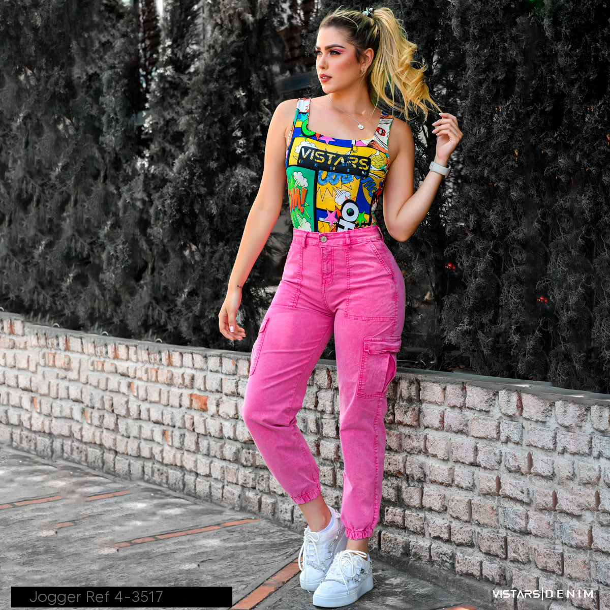 JEANS MUJER CARGO REF 4-3517 OFERTA🔥50%