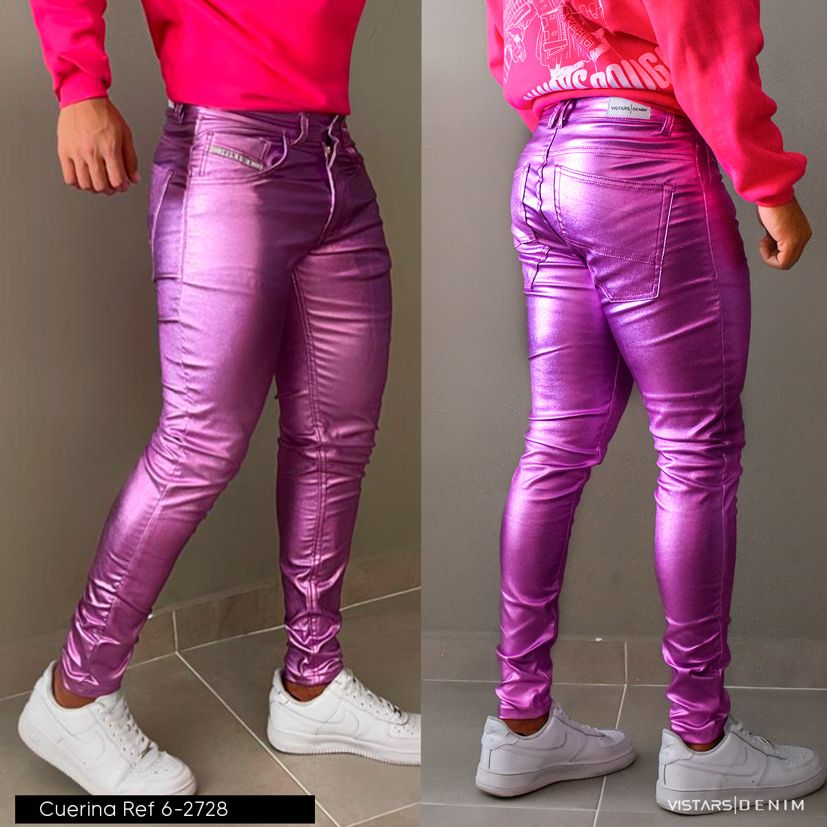 JEANS HOMBRE CUERINA REF. 6-3730 LILA🔥 ¡ DESCUENTO!