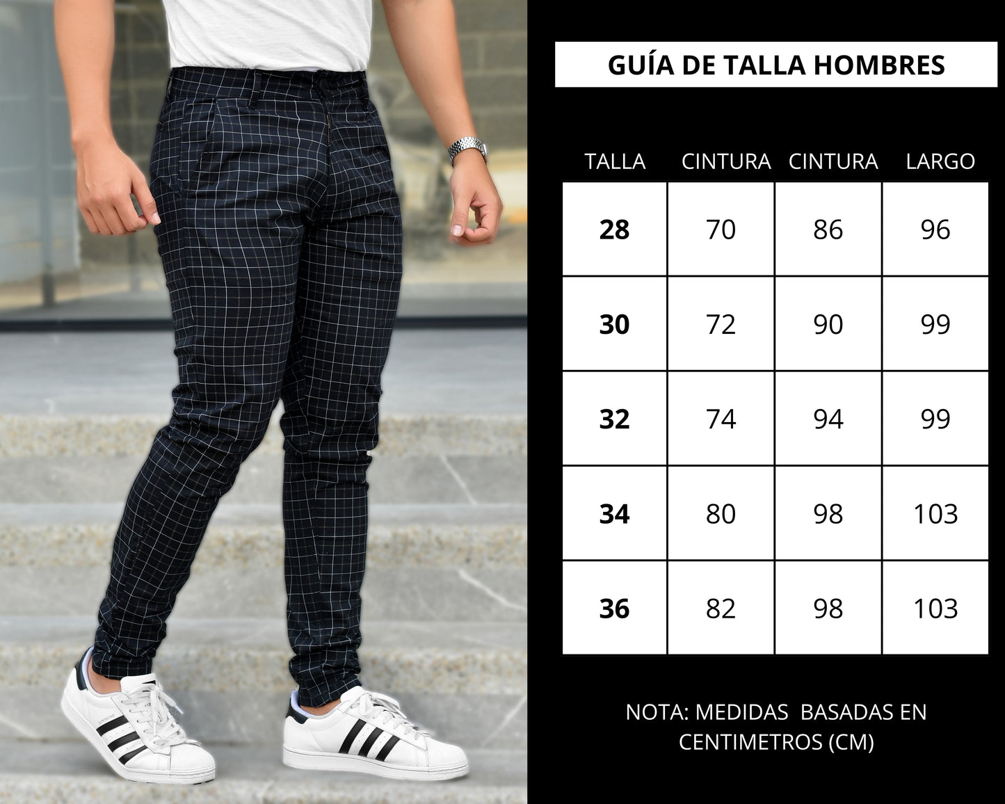 JEANS HOMBRE NEGRO  REF. 6-5903