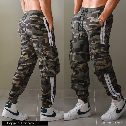 JEANS HOMBRE JOGGER MILITAR REF. 6-3628 OFERTA 45%