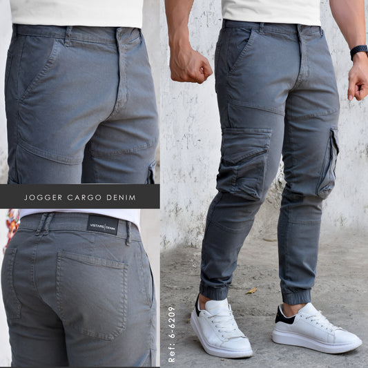 JEANS HOMBRE JOGGER GRIS REF. 6-6209