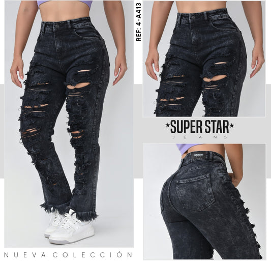 JEANS MUJER  REF 4-A413 OFERTA 37%