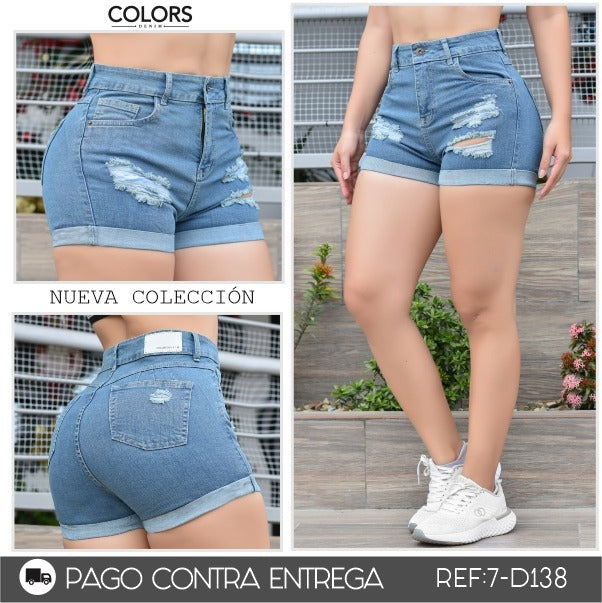 SHORTS MUJER  REF 7-D138 OFERTA 27%