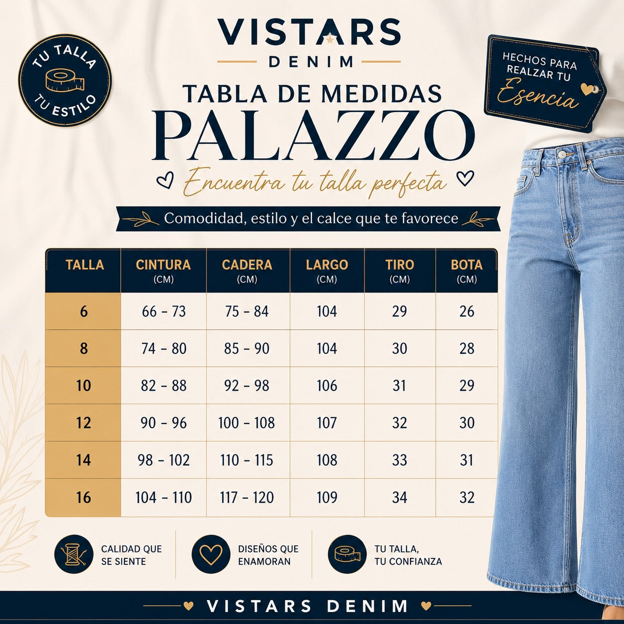 JEANS MUJER PALACE RIGIDO REF 4-6502